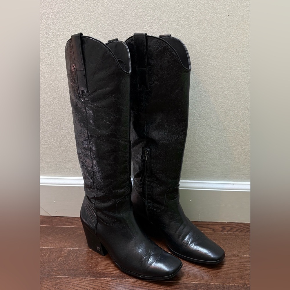 Sam Edelman Britten Western Leather Boots - Picture 2 of 4